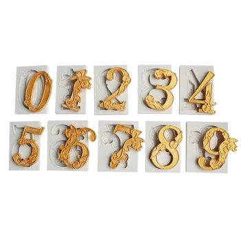 10 pieces of digital silicone mold Sugarcraft fondant cake decoration mold UV resin accessory tool
10 pieces of digital silicone mold Sugarcraft fondant cake decoration mold UV resin accessory tool