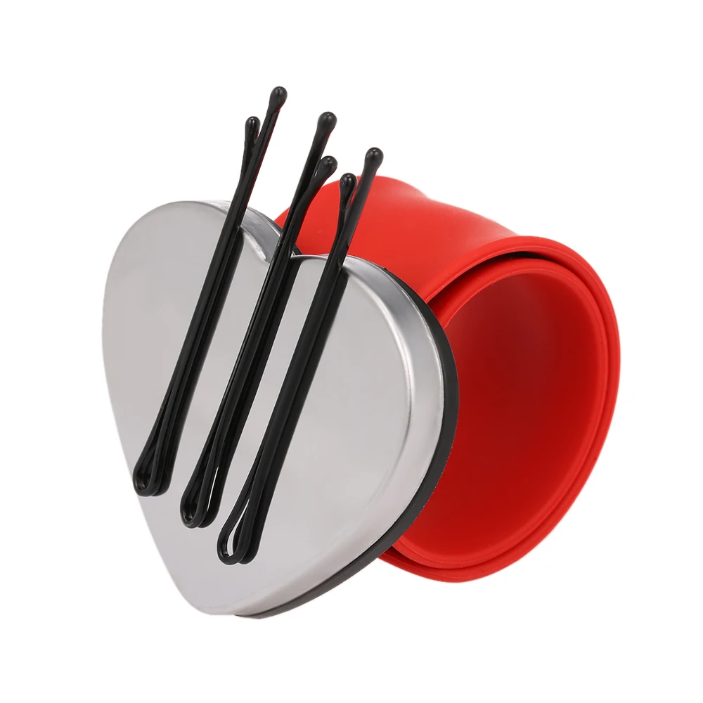 Magnetic Hair Clips Adjustable Silicone Bracelet Bobby Pins Heart Type Wristband Holder Strap for Hairstyling Accessories
Magnetic Hair Clips Adjustable Silicone Bracelet Bobby Pins Heart Type Wristband Holder Strap for Hairstyling Accessories