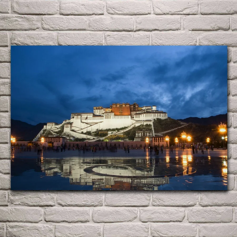 ancient potala palace building in tibet Living room decoration home wall art decor wood frame fabric poster KC469
ancient potala palace building in tibet Living room decoration home wall art decor wood frame fabric poster KC469