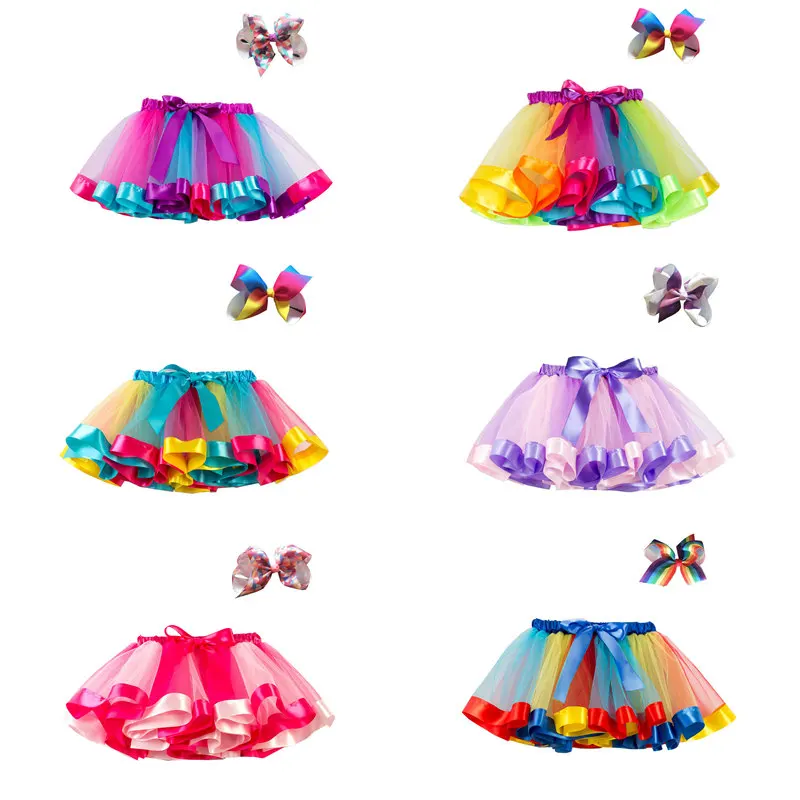 Summer Girl Multilayer Tutu Skirt Colorful Princess Mini Skirts Children Clothing Petticoat Rainbow Pettiskirt Girls Bowknot
Summer Girl Multilayer Tutu Skirt Colorful Princess Mini Skirts Children Clothing Petticoat Rainbow Pettiskirt Girls Bowknot