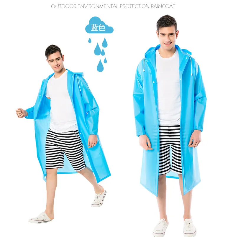 9.High quality Fashion soft Raincoats Reflective Strip Rain Coat With Breathable Mesh Outdoors Rainwear Hooded Woman And Man Universal Rain coats for Adult