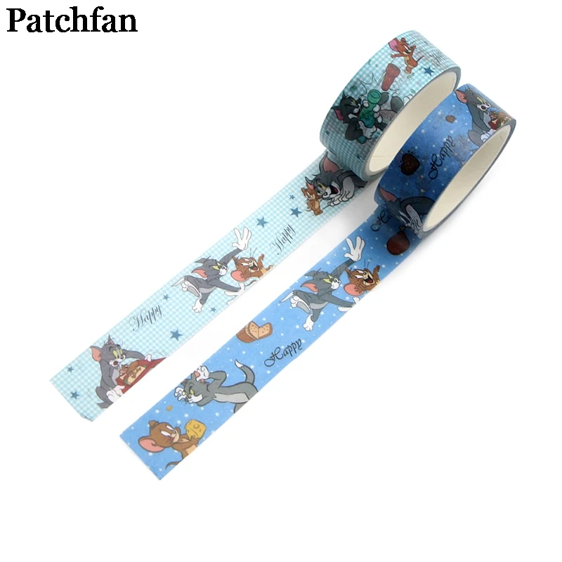 Patchfan Cat and mouse cartoon animals 90s funny DIY Scrapbooking kids Adhesive washi Masking Tape Printed Pattern sticker A2152
Patchfan Cat and mouse cartoon animals 90s funny DIY Scrapbooking kids Adhesive washi Masking Tape Printed Pattern sticker A2152