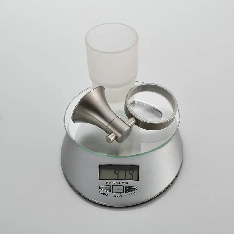 Description Picture 4 of itemStainless Steel Cup & Tumbler Holders Brand Bathroom Accessories Nickel Brushed Glass Cup holder