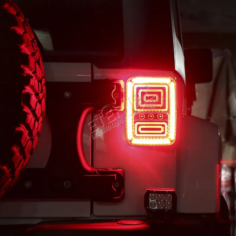 multi-functions pair universal LED tail brake signal reverse light for Wrangler Rubicon JK 07-15 red amber light
multi-functions pair universal LED tail brake signal reverse light for Wrangler Rubicon JK 07-15 red amber light