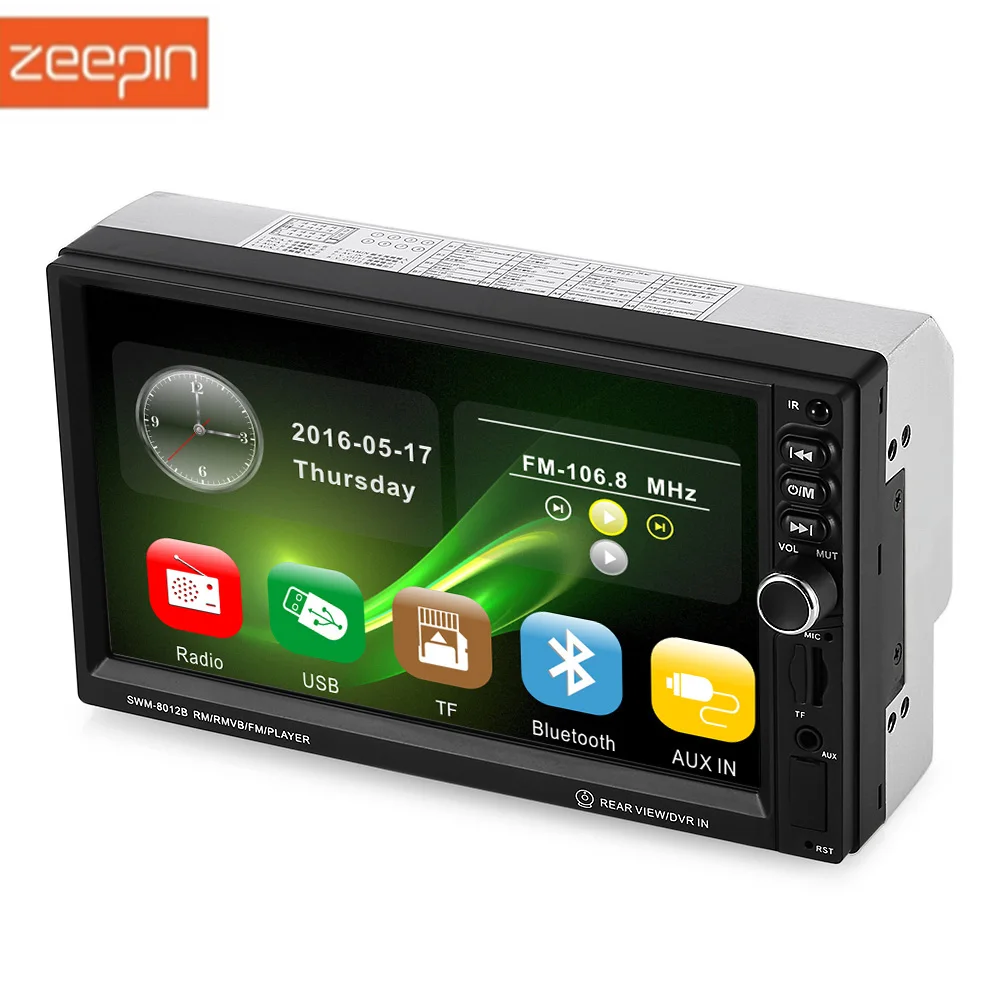 Zeepin Hot 8012 Universal 7-inch Car MP5 Player Touch Screen With Camera Bluetooth 2.0 AUX FM Radio With Remote Controller
Zeepin Hot 8012 Universal 7-inch Car MP5 Player Touch Screen With Camera Bluetooth 2.0 AUX FM Radio With Remote Controller