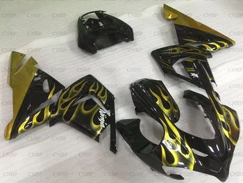 Ninja ZX 10r 2004 - 2005 Fairings Ninja ZX 10r 05 Body Kits for Kawasaki ZX10r 04 Black Gold Frame Fairings
Ninja ZX 10r 2004 - 2005 Fairings Ninja ZX 10r 05 Body Kits for Kawasaki ZX10r 04 Black Gold Frame Fairings