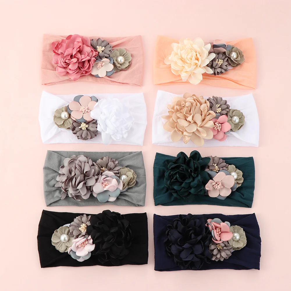 1PCS Baby Fashion Headbands Nylon Flower Hairband Soft Kids Pearl Turban Children Princess Soft Hair Accessories
1PCS Baby Fashion Headbands Nylon Flower Hairband Soft Kids Pearl Turban Children Princess Soft Hair Accessories