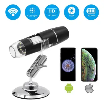 Wifi Wireless USB Digital Microscope 1000X Camera Portable Coin Endoscope for iPhone iPad Android Xiaomi Huawei Samsung Phone
Wifi Wireless USB Digital Microscope 1000X Camera Portable Coin Endoscope for iPhone iPad Android Xiaomi Huawei Samsung Phone