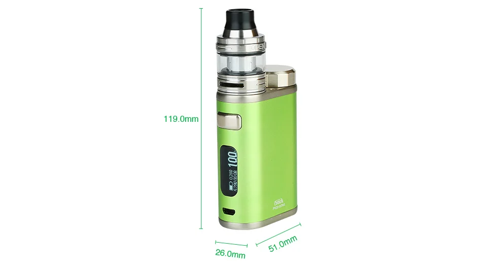 Vape Kit Eleaf IStick Pico 21700 100W Kit with 2ml Ello Atomizer 4000mAh Battey Max 100W Output Eleaf IStick Pico Vs IKuun I200