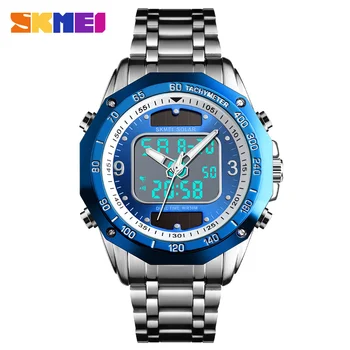 New SKMEI Fashion Luxury Brand Watch Men 3Bar Waterproof Stainless Steel Strap Dual Display Quartz Man Watch Relogio Masculino
New SKMEI Fashion Luxury Brand Watch Men 3Bar Waterproof Stainless Steel Strap Dual Display Quartz Man Watch Relogio Masculino