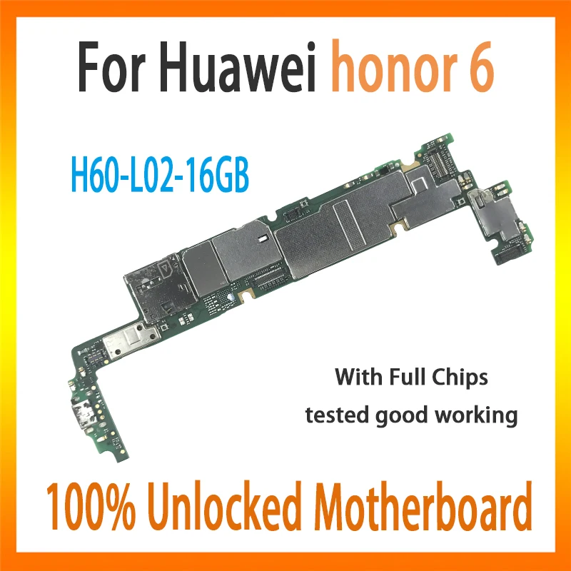 Original for Huawei Honor 6 motherboard H60-L02-16G unlocked tested mainboard for honor 6 logic board Android OS whole card/fee
Original for Huawei Honor 6 motherboard H60-L02-16G unlocked tested mainboard for honor 6 logic board Android OS whole card/fee