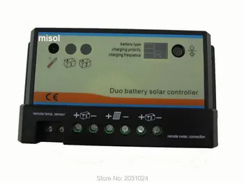 1pcs 10A Duo-battery solar charge controller 12/24v, solar regulator, for two battery
1pcs 10A Duo-battery solar charge controller 12/24v, solar regulator, for two battery