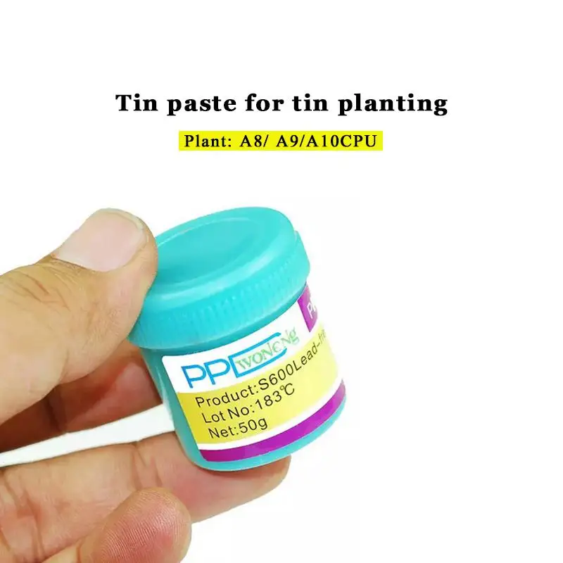 PPD Best Melting Point 138 / 183 Degrees Lead-Free Low Temperature Solder Paste For A8 A9 A10 A11 CHIP Special Tin Pulp
PPD Best Melting Point 138 / 183 Degrees Lead-Free Low Temperature Solder Paste For A8 A9 A10 A11 CHIP Special Tin Pulp