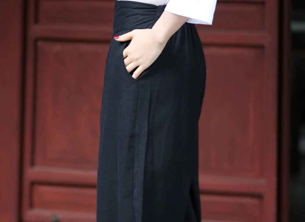 Женские льняные брюки Капри с поясом на резинке 3 цвета|pants punk|pants stretchtrousers women |