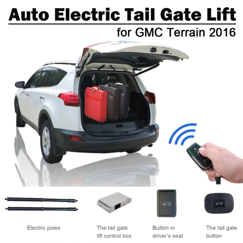 Smart Auto Electric Tail Gate Lift for GMC Terrain 2016 Remote Control Drive Seat Button Control Set Height Avoid Pinch
Smart Auto Electric Tail Gate Lift for GMC Terrain 2016 Remote Control Drive Seat Button Control Set Height Avoid Pinch