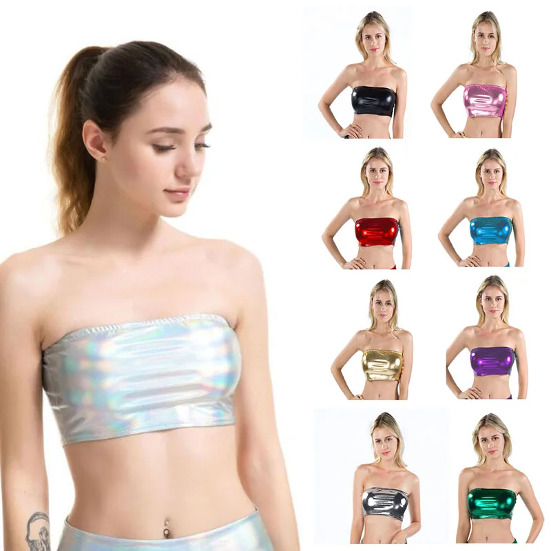 2019 Summer New Tank Female Nightclub Bar Flexible Wrapped Chest Patent Leather Solid Color Tight Sexy Tube Top
2019 Summer New Tank Female Nightclub Bar Flexible Wrapped Chest Patent Leather Solid Color Tight Sexy Tube Top