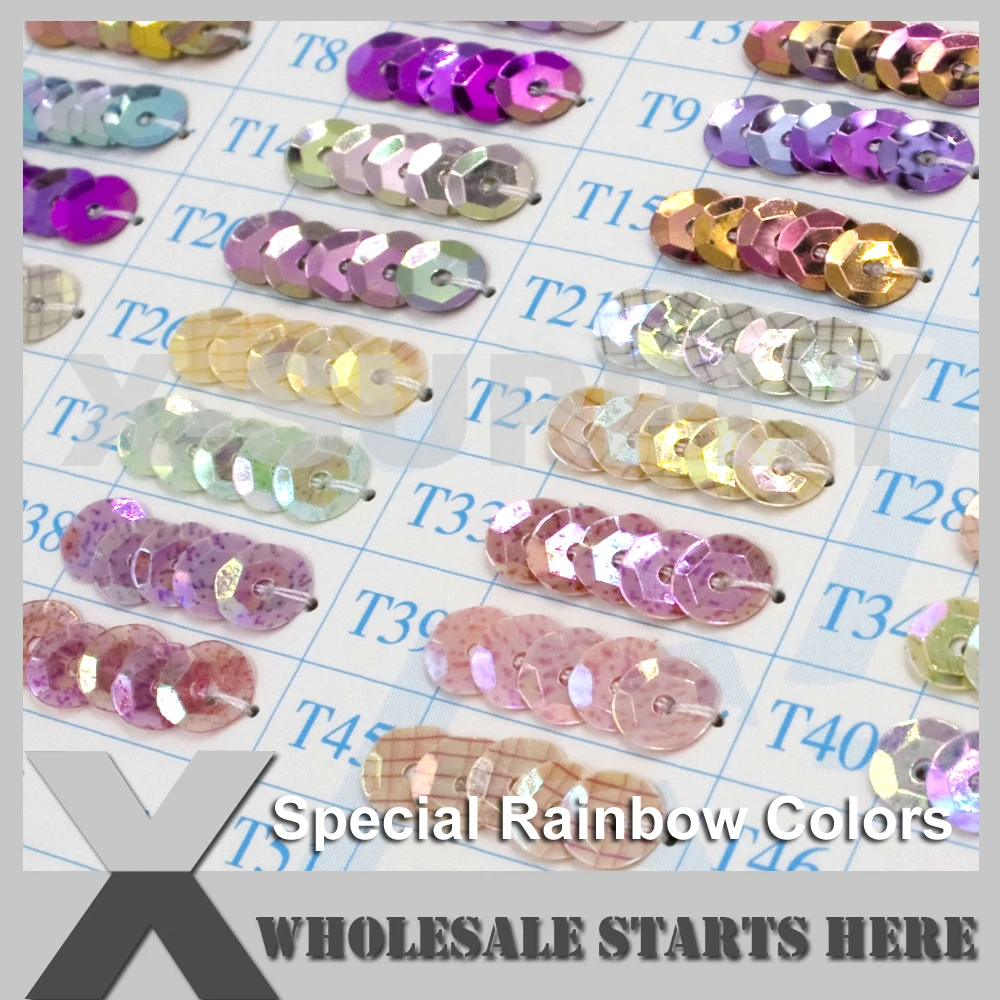 (Special Rainbow Colors) Round Flat or Cup Loose Sequin Paillettes for Party Evening Dress,Costume,Nail Art
(Special Rainbow Colors) Round Flat or Cup Loose Sequin Paillettes for Party Evening Dress,Costume,Nail Art