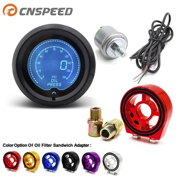 2"(52mm) EVO LCD 7 Color Selectable Oil Pressure Gauge 0-150 psi Boost controller with Oi Filter Sandwich Plate Adapter
2"(52mm) EVO LCD 7 Color Selectable Oil Pressure Gauge 0-150 psi Boost controller with Oi Filter Sandwich Plate Adapter