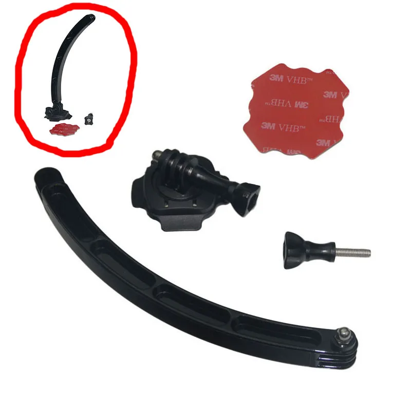 for Gopro Mount 360 Degrees Rotation Helmet Extension Arm with Sticker screws for Gopro Hero 6 5 4 3+ 3 2 1 Accessories
for Gopro Mount 360 Degrees Rotation Helmet Extension Arm with Sticker screws for Gopro Hero 6 5 4 3+ 3 2 1 Accessories