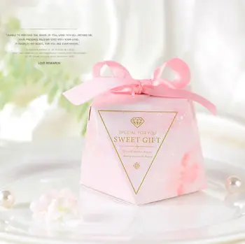 50pcs Pink Diamond Style Wedding Favors Candy Boxes Bomboniera Party Supplies Chocolate Box Gift Box + Pink / Grey Ribbons
50pcs Pink Diamond Style Wedding Favors Candy Boxes Bomboniera Party Supplies Chocolate Box Gift Box + Pink / Grey Ribbons