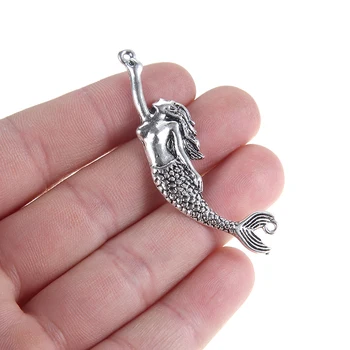 10pcs 55*15mm Vintage Tebitan Silver Mermaid Charm Connector DIY Necklace Bracelet Making Jewelry Accessories For Women Gift
10pcs 55*15mm Vintage Tebitan Silver Mermaid Charm Connector DIY Necklace Bracelet Making Jewelry Accessories For Women Gift