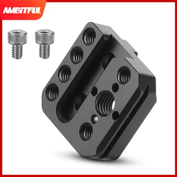 AMBITFUL Camera Mounting Plate 1/4 Thread Holes Mount Fr Magic Arm Handle Attach for DJI RoninS Monitor Microphone
AMBITFUL Camera Mounting Plate 1/4 Thread Holes Mount Fr Magic Arm Handle Attach for DJI RoninS Monitor Microphone