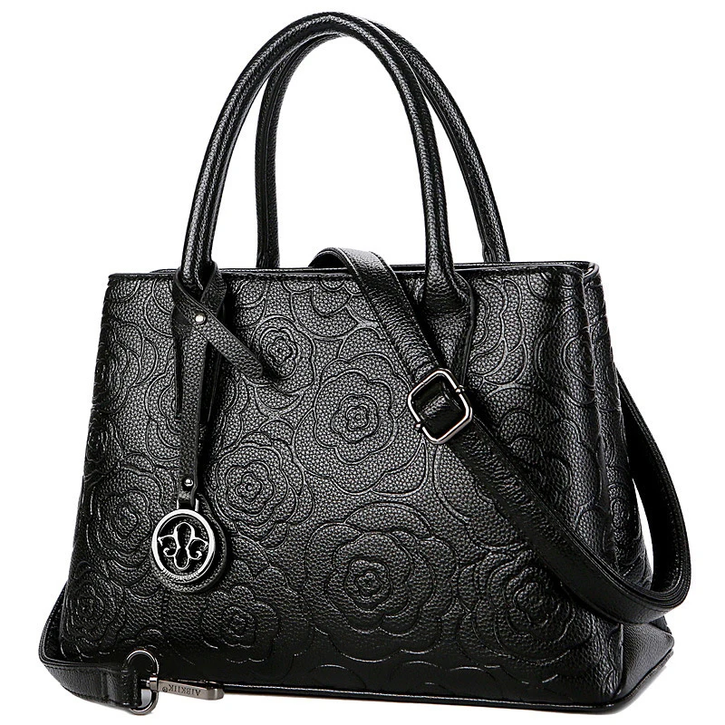 Genuine Leather Women Handbag Luxury Female Shoulder Bag Pattern Ladies Tote Bags For Women Handbags Messenger Bolsas sac Black 
Genuine Leather Women Handbag Luxury Female Shoulder Bag Pattern Ladies Tote Bags For Women Handbags Messenger Bolsas sac Black