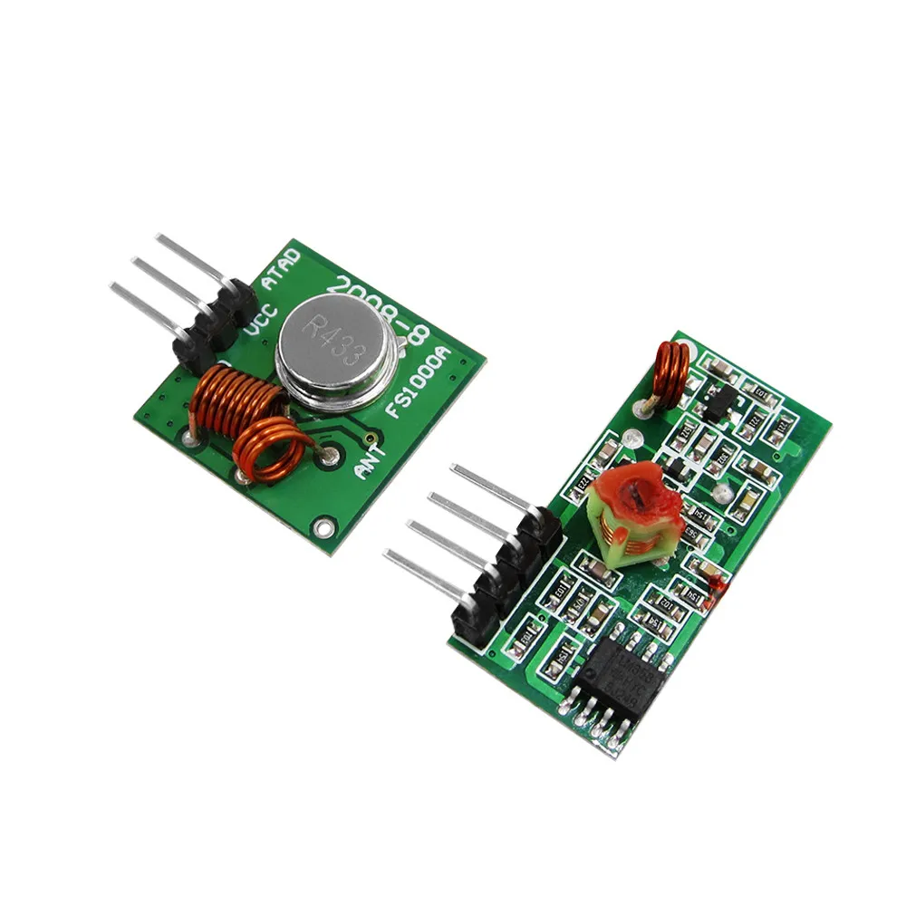 RF wireless receiver module & transmitter module boardo 315/433MHZ DC5V (ASK /OOK) 1pair =2pcs
RF wireless receiver module & transmitter module boardo 315/433MHZ DC5V (ASK /OOK) 1pair =2pcs