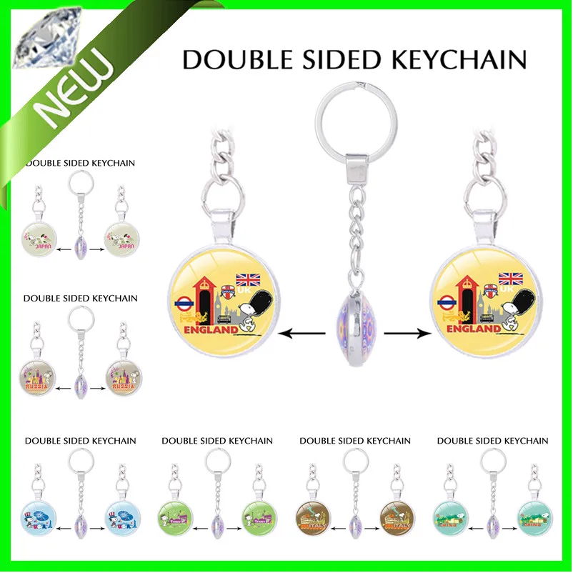 Charlie Brown cute Beagle keychain for keys peanuts Beagle Harriers key ring dog Double sided Pendant charm key holder
Charlie Brown cute Beagle keychain for keys peanuts Beagle Harriers key ring dog Double sided Pendant charm key holder