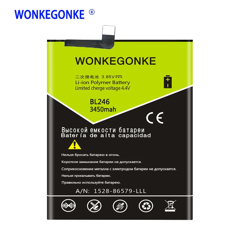 WONKEGONKE BL246 Battery For Lenovo Vibe Shot Vibe Max Z90 Z90-3 Z90-7 For Lenovo Z90 Batteries Bateria
WONKEGONKE BL246 Battery For Lenovo Vibe Shot Vibe Max Z90 Z90-3 Z90-7 For Lenovo Z90 Batteries Bateria