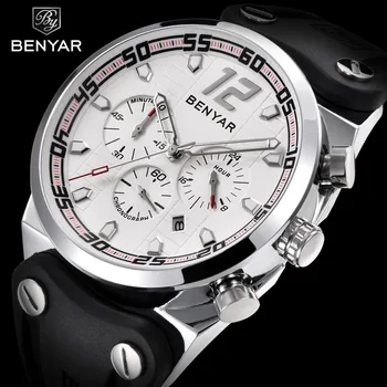 BENYAR Men's Military Table Casual Fashion Sports Men's Watch Quartz Watch Chronograph Calendar Waterproof Relogio Masculino
BENYAR Men's Military Table Casual Fashion Sports Men's Watch Quartz Watch Chronograph Calendar Waterproof Relogio Masculino
