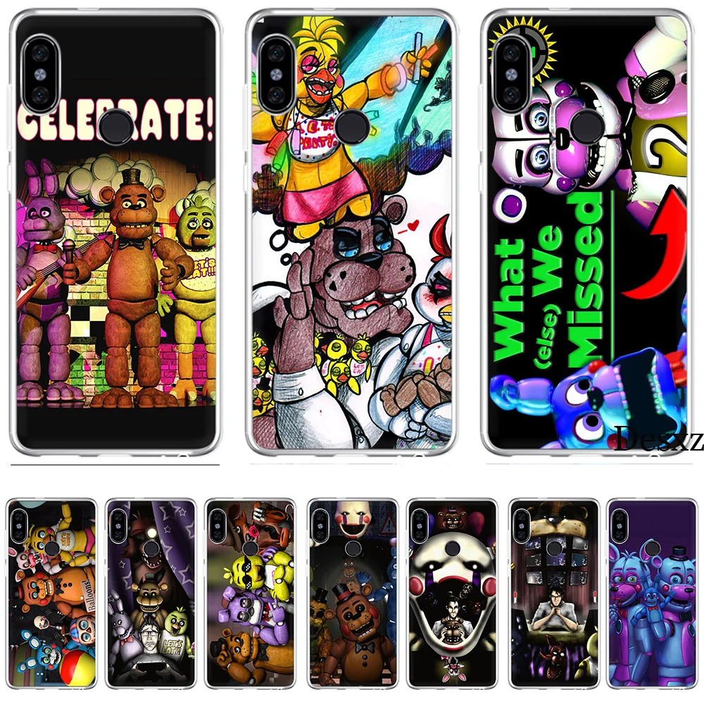 Five Nights At freddy's Fnaf Freddy Cover TPU for Xiaomi Redmi Mi 8 SE Note 5 5A 6 6X Pro MIX 2S A2 Lite Plus 4X 4A S2 F1 7 GO 
Five Nights At freddy's Fnaf Freddy Cover TPU for Xiaomi Redmi Mi 8 SE Note 5 5A 6 6X Pro MIX 2S A2 Lite Plus 4X 4A S2 F1 7 GO