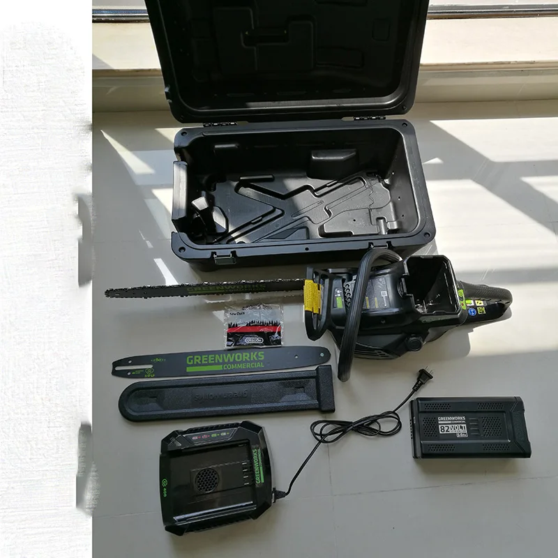 new arrival GreenWorks Pro GCS180 2001902 82V 18-Inch Cordless Chainsaw, 5Ah Li-Ion Battery and Charger Included tool case
new arrival GreenWorks Pro GCS180 2001902 82V 18-Inch Cordless Chainsaw, 5Ah Li-Ion Battery and Charger Included tool case