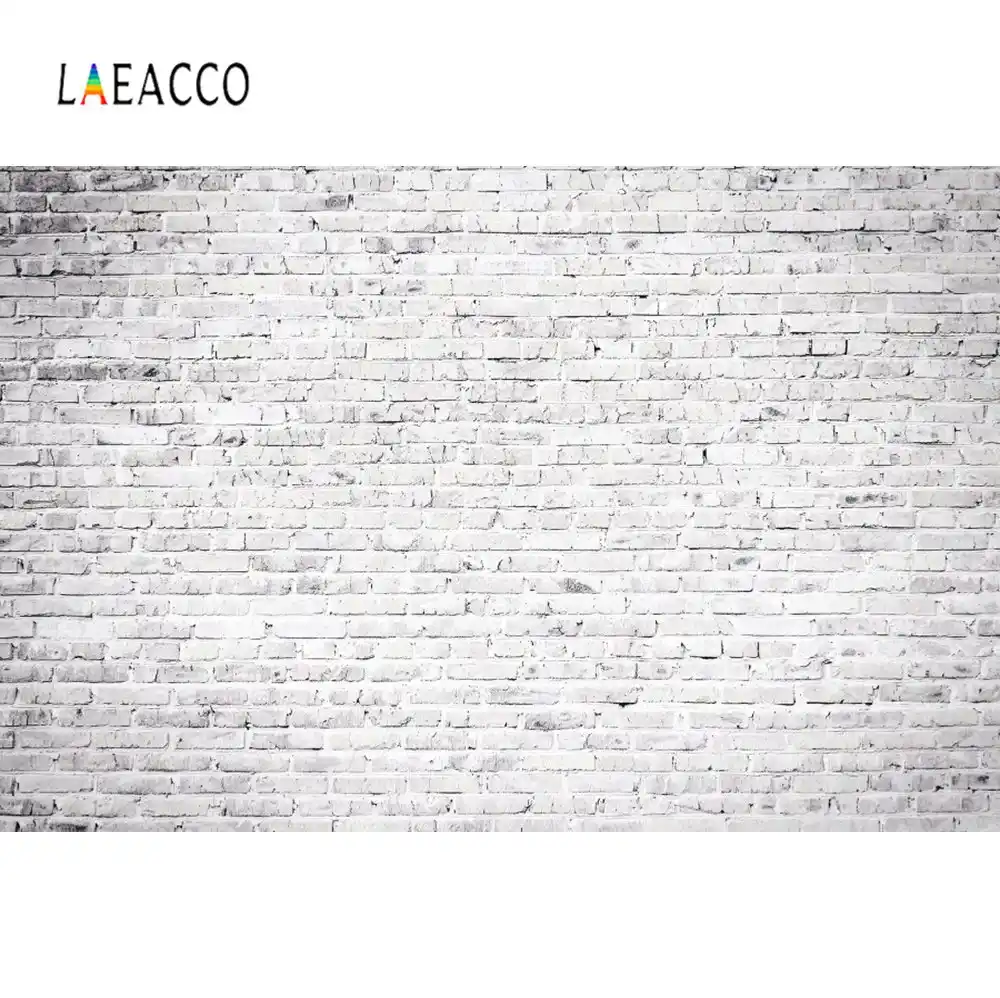 Laeacco ビニールグレー壁の背景レンガパーティーの壁紙家の装飾写真の背景の写真 Gooum