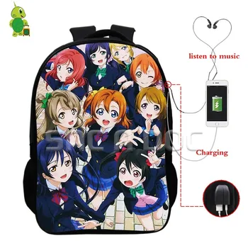 Anime Love Live Minami Kotori Backpacks Multifunction USB Charge Headphone Jack School Bags for Teenagers Daily Laptop Backpack
Anime Love Live Minami Kotori Backpacks Multifunction USB Charge Headphone Jack School Bags for Teenagers Daily Laptop Backpack