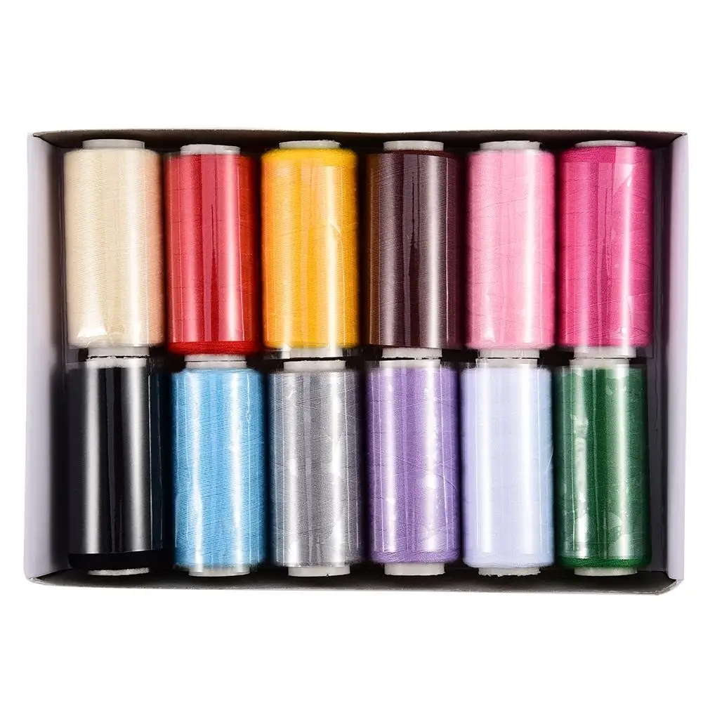 12pcs 400 yards Sewing Thread Polyester Thread Set Strong And Durable Sewing Threads For Hand Machines
12pcs 400 yards Sewing Thread Polyester Thread Set Strong And Durable Sewing Threads For Hand Machines