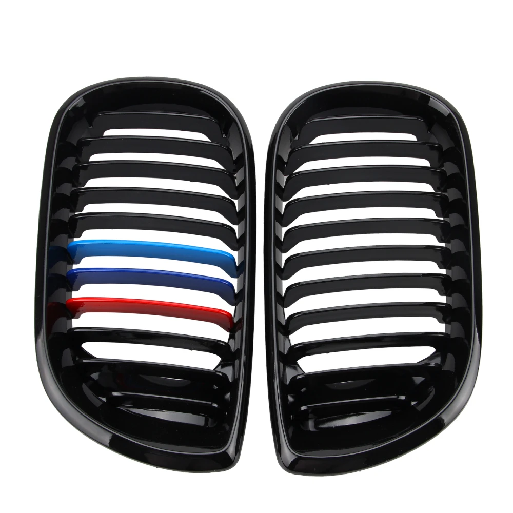1 Pair Front M-color Gloss Black Kidney Grille Grill For BMW E46 4D 3 Series 02-05
1 Pair Front M-color Gloss Black Kidney Grille Grill For BMW E46 4D 3 Series 02-05