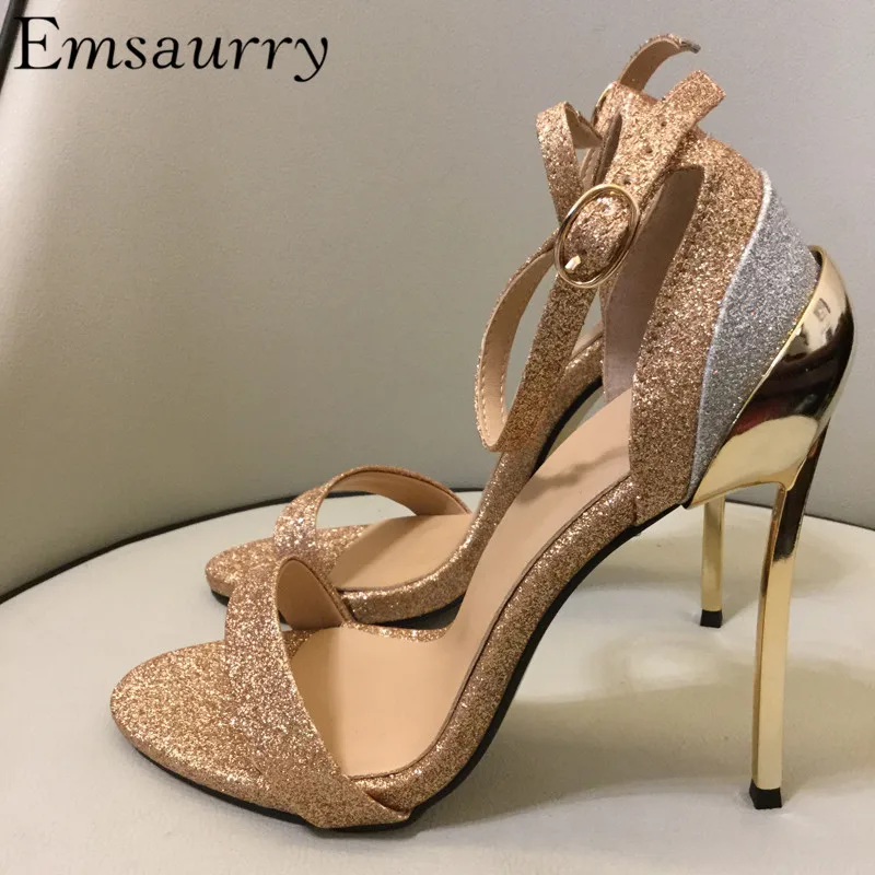 Sexy Metal Stiletto Heel Gladiator Sandals Women One-strap Open Toe Gold Glitter Party Shoes Platform Summer Sandalias Mujer
Sexy Metal Stiletto Heel Gladiator Sandals Women One-strap Open Toe Gold Glitter Party Shoes Platform Summer Sandalias Mujer