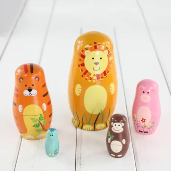 5 Pcs/Set Children Toys Russian Nesting Dolls Wooden Animals Matryoshka Doll Handmade Crafts Toy Kid Gifts FJ88
5 Pcs/Set Children Toys Russian Nesting Dolls Wooden Animals Matryoshka Doll Handmade Crafts Toy Kid Gifts FJ88