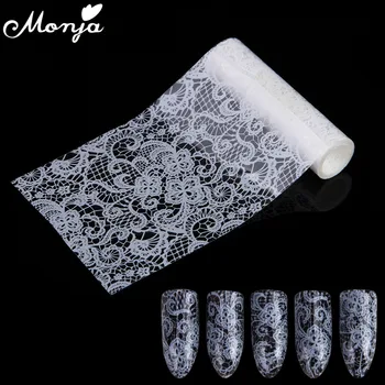 Monja Nail Art White Lace Flower Pattern Design Starry Sky Stickers Glue Transfer Decals Full Cover 3D DIY Foil Decoration
Monja Nail Art White Lace Flower Pattern Design Starry Sky Stickers Glue Transfer Decals Full Cover 3D DIY Foil Decoration
