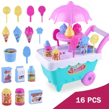 Simulation mini trolley girl candy truck ice cream shop supermarkets children play house toys 16 Pcs
Simulation mini trolley girl candy truck ice cream shop supermarkets children play house toys 16 Pcs