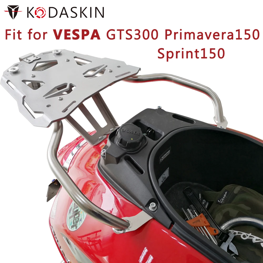 KODASKIN Scooter Rear Fender Rack Luggage Holder for Vespa GTS300 Sprint150 Primaver150
KODASKIN Scooter Rear Fender Rack Luggage Holder for Vespa GTS300 Sprint150 Primaver150