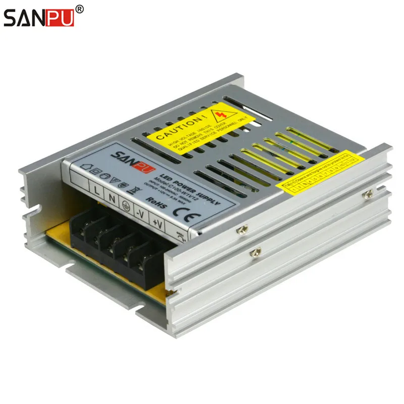 Black Aluminum Shell 12V LED Power Supply 100W 8A Constant Voltage DC12V LED Driver 100-240VAC to 12VDC Transformer Converter
Black Aluminum Shell 12V LED Power Supply 100W 8A Constant Voltage DC12V LED Driver 100-240VAC to 12VDC Transformer Converter