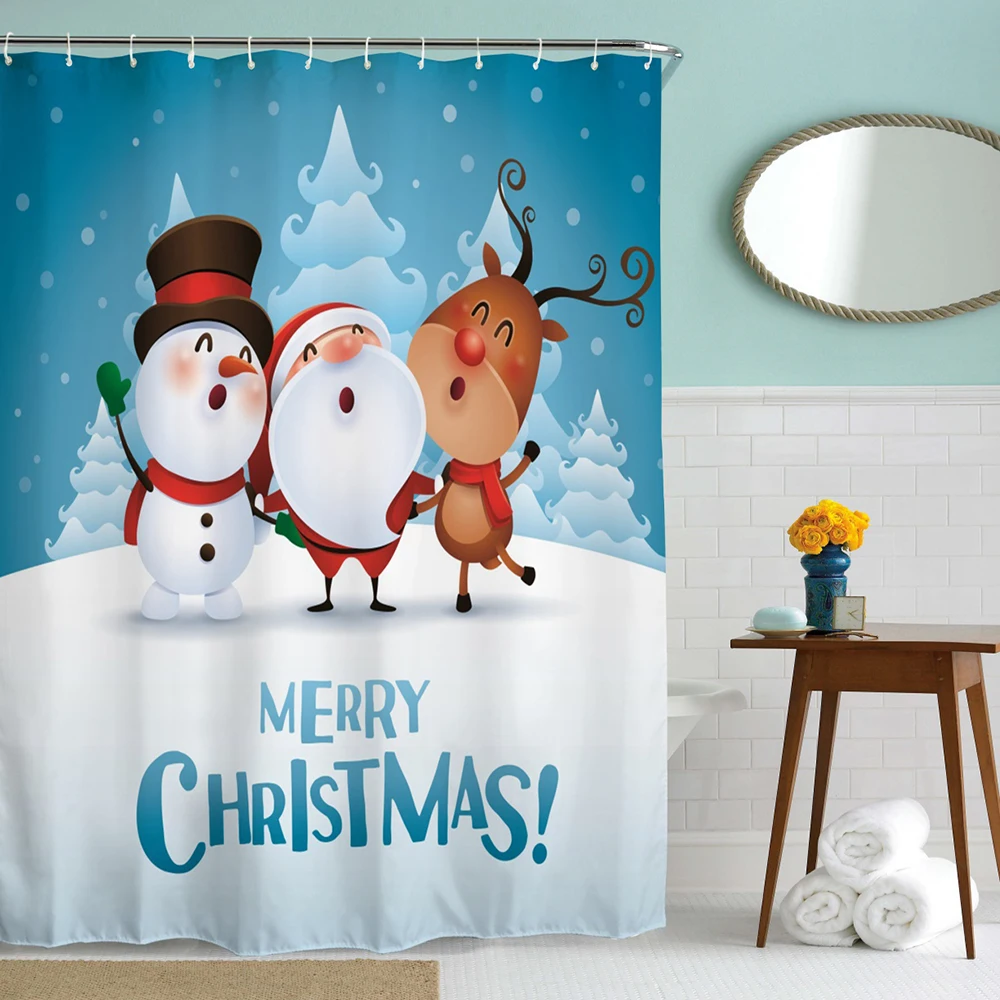 Zipsoft Christmas Waterproof Shower Curtain With Hook Plaid Bathroom Curtains High Quality Bathing Sheer For Home Decoration
Zipsoft Christmas Waterproof Shower Curtain With Hook Plaid Bathroom Curtains High Quality Bathing Sheer For Home Decoration