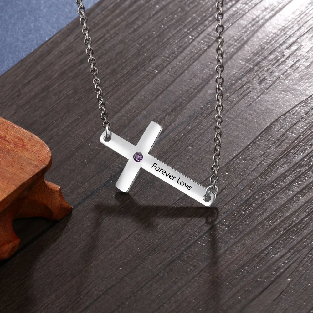 Personalized Gift Cross Necklaces & Pendants Custom Name Necklace with Birthstone Religious Jewelry for Women
Personalized Gift Cross Necklaces & Pendants Custom Name Necklace with Birthstone Religious Jewelry for Women