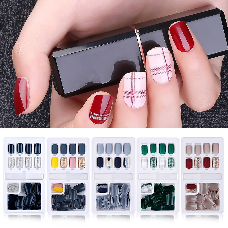Detachable Full Cover Fake Nail Tips with Glue Mixed Pattern Self-adhesive Sticker Reusable Nail Art Decoration Tools
Detachable Full Cover Fake Nail Tips with Glue Mixed Pattern Self-adhesive Sticker Reusable Nail Art Decoration Tools