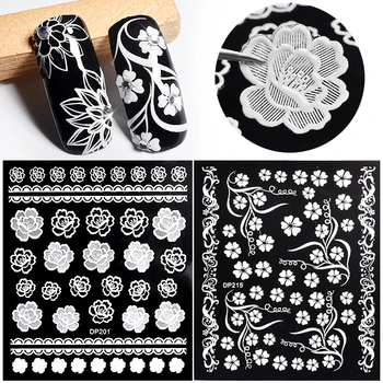 White Flowers Lace 3D Nail Stickers Decals Self Adhesive DIY Manicure 3D Nail Art Stickers for Nails Design Strips
White Flowers Lace 3D Nail Stickers Decals Self Adhesive DIY Manicure 3D Nail Art Stickers for Nails Design Strips