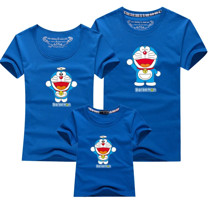 Cartoon Doraemon Summer New Kids Girl Boy Clothes Loose Short-sleeved Women T-shirt Leisure Children Family Matching Outfits
Cartoon Doraemon Summer New Kids Girl Boy Clothes Loose Short-sleeved Women T-shirt Leisure Children Family Matching Outfits