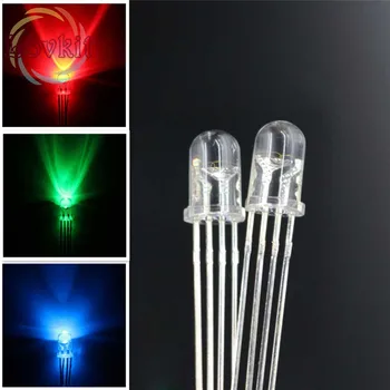 500pcs/lot High Quality 5mm Transparent Connon Anode or Cathode Red Green Blue RGB LED 4Pins Tri Color Emitting Diodes
500pcs/lot High Quality 5mm Transparent Connon Anode or Cathode Red Green Blue RGB LED 4Pins Tri Color Emitting Diodes