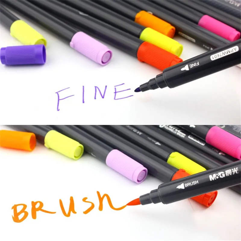 24 Colors Dual Brush Art Markers Pen Fine Tip and Brush Tip Great for Bullet Journal Adult Coloring Books Calligraphy Lettering
24 Colors Dual Brush Art Markers Pen Fine Tip and Brush Tip Great for Bullet Journal Adult Coloring Books Calligraphy Lettering
